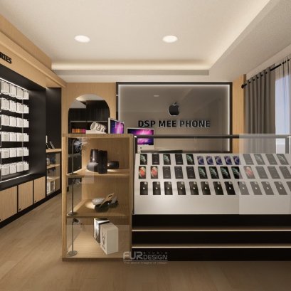 ออกแบบ ผลิต และติดตั้งร้าน : ร้าน DSP MEE Mobile2 + ร้าน Tattoo พัทยา ชลบุรี